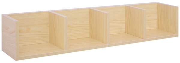Mensola Scaffale Libreria Porta CD in Legno 95x17x16.5 cm