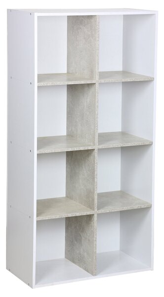 Libreria 8 Ripiani 60x30x120 cm in PB Grigio