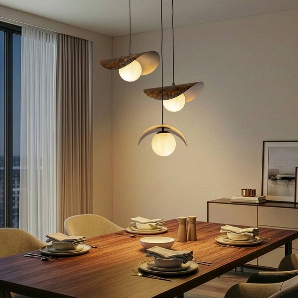Lampada a sospensione Vatoz Opviq, dimmerabile, Nero, Soggiorno / Sala da pranzo, Metallo, Lampada a sospensione