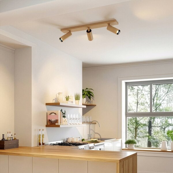 Arcchio Faretto da soffitto Brinja Slim, caffè, a 3 luci, GU10 MR11 Slim Arcchio, dimmerabile, Marrone / Ruggine, Corridoio, Alluminio, Moderno, Faretto
