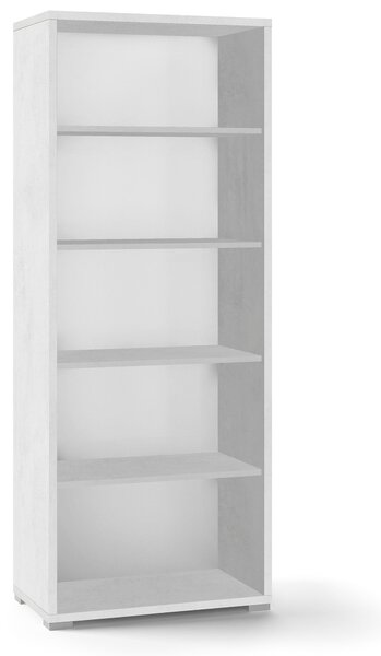 Libreria a Giorno 71x182x41 cm Ossido Bianco