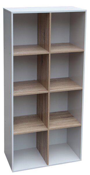 Libreria 8 Ripiani 60x30x120 cm in PB Sonoma