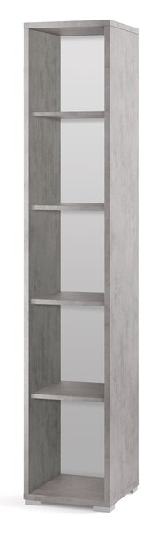 Libreria a Giorno 39x199x41 cm Cemento