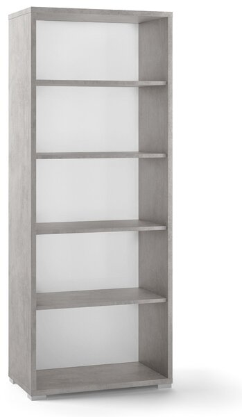 Libreria a Giorno 71x182x41 cm Cemento