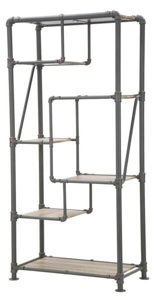Libreria Manhattan Big 93x47x190 cm MDF e in Ferro