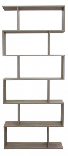 Libreria Alana 80x23,5x190,5 h cm in Truciolare bilaminato Naturale