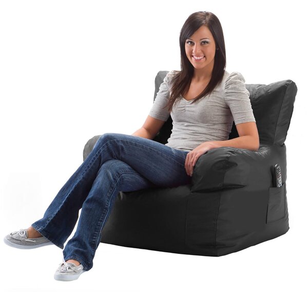 Poltrona Pouf in Poliestere Avalli Oxford Marrone