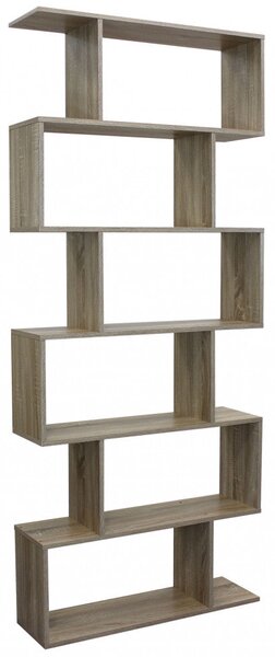 Libreria Alana 80x23,5x190,5 h cm in Truciolare bilaminato Naturale