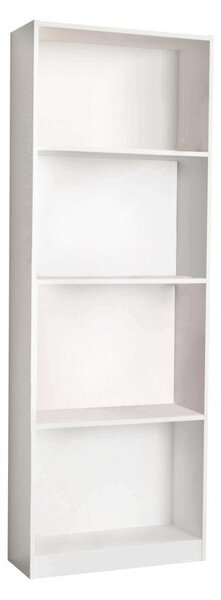 Libreria Line 60x24x170 h cm in Truciolare bilaminato Bianco