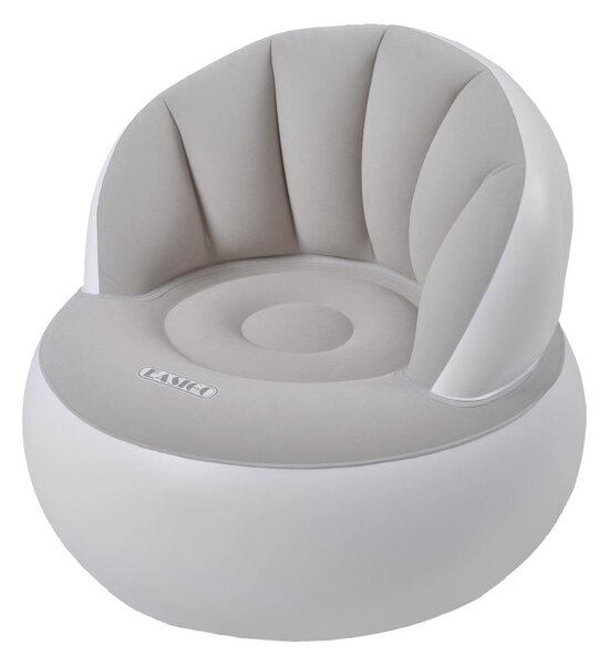 Pouf Poltrona Gonfiabile Floccato 93x85x74cm Jilong Easigo Armchair Grigio