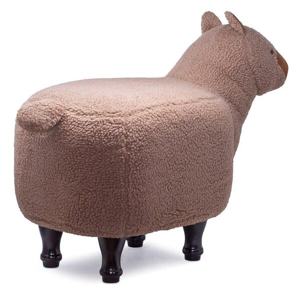 Sgabello Pouf Poggiapiedi per Bambini 68x35x38-53 cm Lama Marrone Divina Home