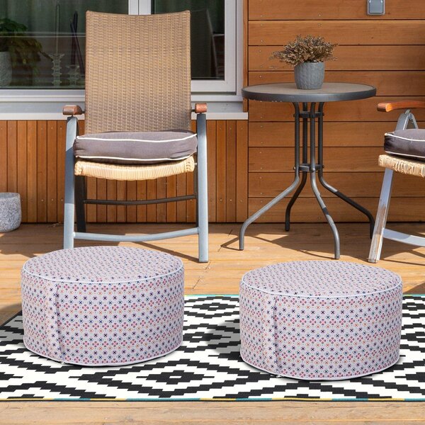 Pouf Gonfiabile da Giardino Ø53x25 cm BeColour