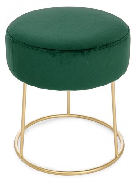 Pouf Clarissa Bottle D35 in Tessuto effetto Velluto