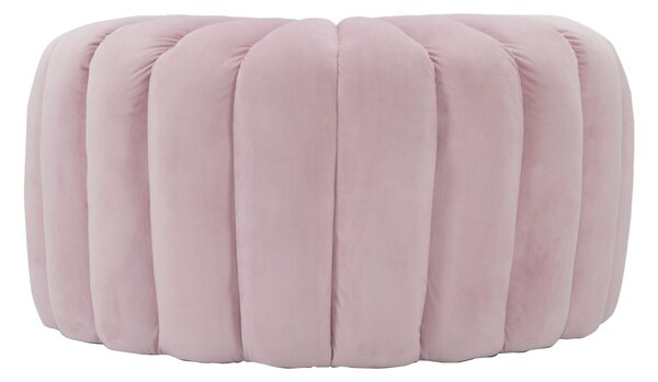 Puff Shell Rosa 80x54x42 cm in Legno Spugna e Poliestere Rosa