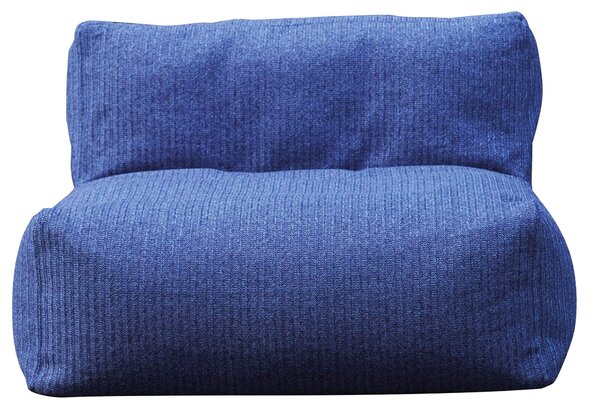 Poltrona Pouf 90x90x66 cm Blu