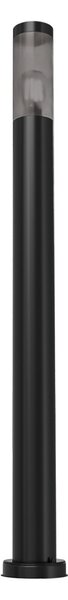 Paletto da Giardino Nero 100cm DarkLight Acciaio INOX base E27