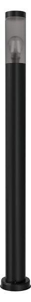 Paletto da Giardino Nero 100cm DarkLight Acciaio INOX base E27