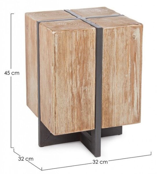 Sgabello Garrett H45 in Legno