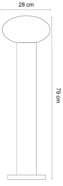 Ideal Lux - Lampada da esterno CLIO 1xE27/42W/230V 60 cm IP44 nera