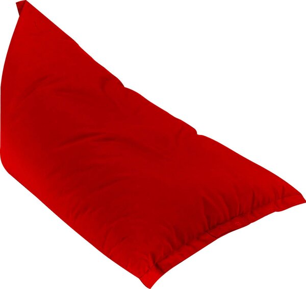 Poltrona a Sacco Pouf Sdraio in Acrilico Pomodone Milk Rosso