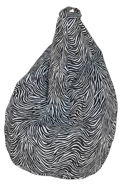 Poltrona Pouff in poliestere 80x120cm Zebrata Avalli