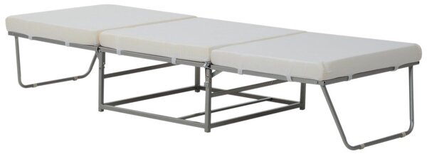 Pouf Letto Trasformabile con Materasso Pouff Puff Brandina Pieghevole 69x69x37 cm