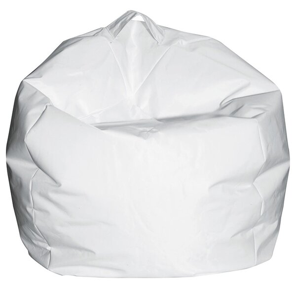 Poltrona a Sacco Pouf Comodone in Nylon Bianco Fadi