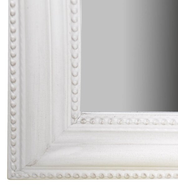 Specchio da Terra in Legno 40H160cm Bianco Opaco