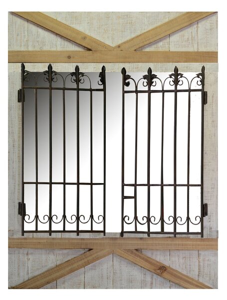 Specchio in Legno 70/118x93x7,5cm Cancello