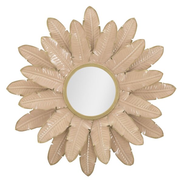 Specchio Glam Rosa 64,5x4,5 cm in Ferro Rosa