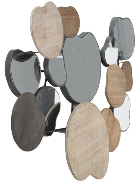 Specchio Quoxy 118x11x82,5 cm Lengo Ferro e Specchio Marrone