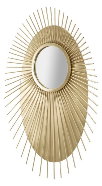 Specchio Eye Glam 75x8x110,5 cm in Ferro e MDF Oro