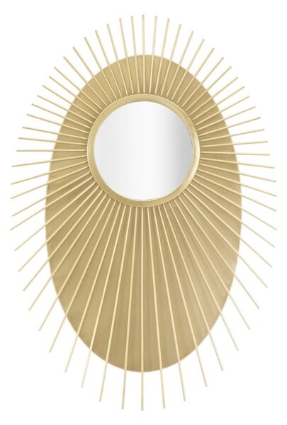 Specchio Eye Glam 75x8x110,5 cm in Ferro e MDF Oro