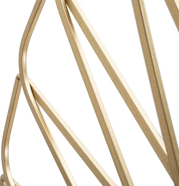 Specchio Rays Ø96x3,5 Misura Specchio Ø43 cm in Ferro Oro