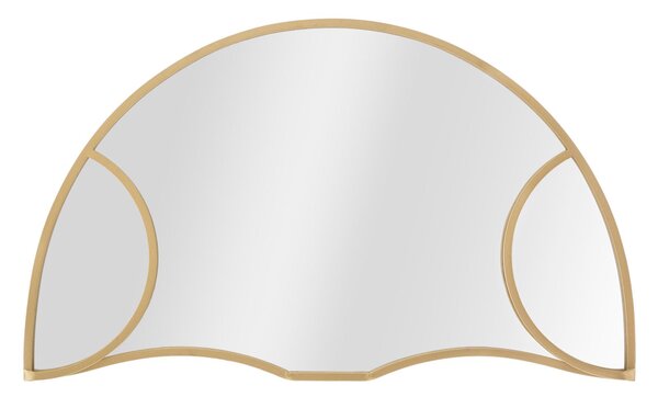 Specchio Sunshine 110x2,5x66 cm in Ferro e MDF Oro