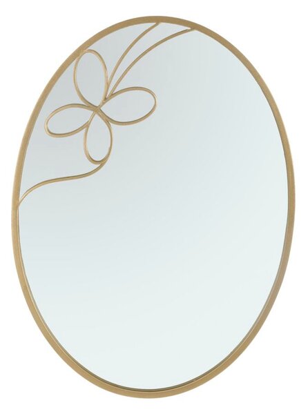 Specchio Oro Butterfly Line 66x3x90 cm in Ferro e MDF Oro