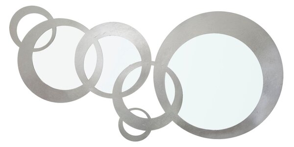 Specchio Celtic 119x1,5x58 cm in Ferro e MDF Argento