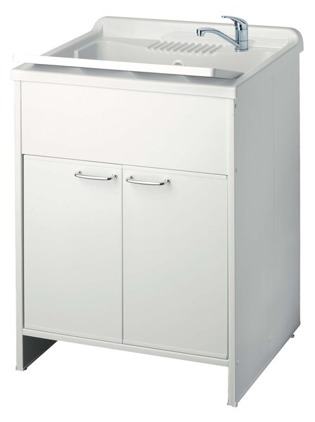 Mobile Lavatoio in PVC 60x50x85cm 2 Ante Forlani Honest Bianco
