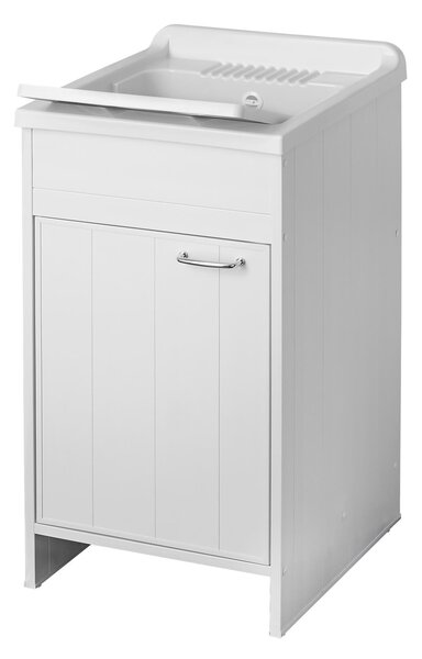 Mobile Lavatoio in PVC 45x50x85cm 1 Anta Forlani Honest Bianco