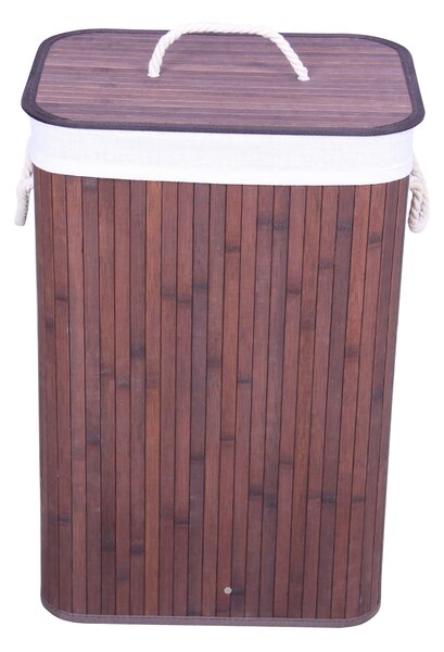 Cesto Portabiancheria 40x30x60 cm in Bamboo Collection Marrone