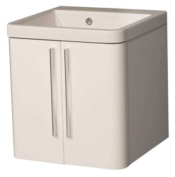Mobile Lavatoio Sospeso 50,5x50,5x56 cm 2 Ante Montegrappa Novella Dipiù Bianco