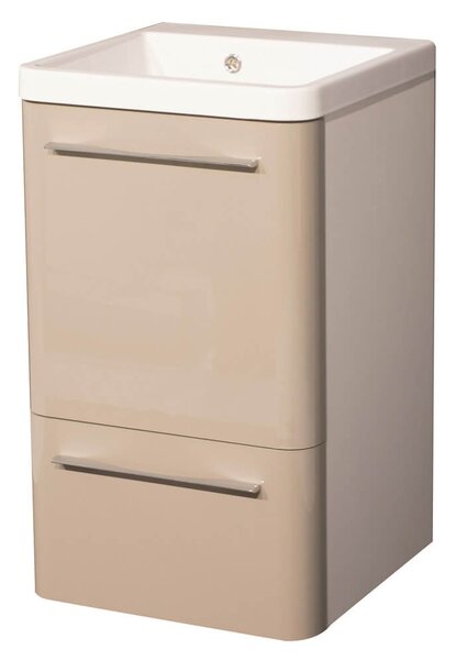 Mobile Lavatoio 50,5x50,5x87 cm 2 Cassetti Montegrappa Novella Dipiù Tortora