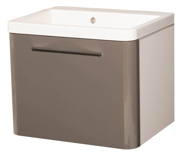 Mobile Lavatoio Sospeso 65,5x50,5x56 cm 1 Cassetto Montegrappa Novella Dipiù Antracite