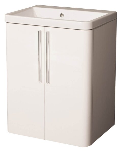 Mobile Lavatoio 65,5x50,5x87 cm 2 Ante Montegrappa Novella Dipiù Bianco