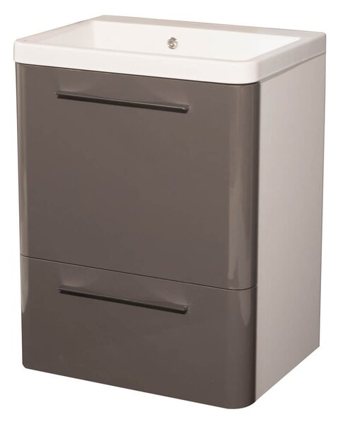 Mobile Lavatoio 65,5x50,5x87 cm 2 Cassetti Montegrappa Novella Dipiù Antracite