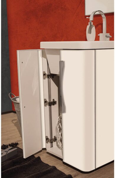 Mobile Lavatoio 65,5x50,5x87 cm 2 Ante Montegrappa Novella Dipiù Bianco