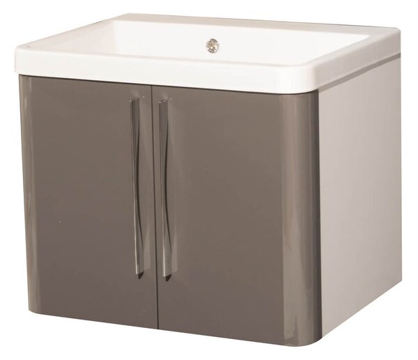 Mobile Lavatoio Sospeso 65,5x50,5x56 cm 2 Ante Montegrappa Novella Dipiù Antracite