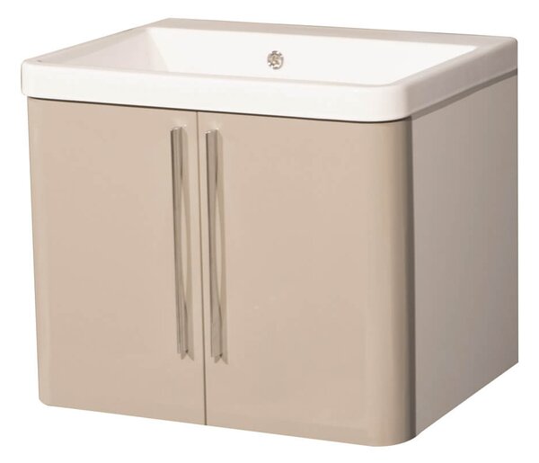Mobile Lavatoio Sospeso 65,5x50,5x56 cm 2 Ante Montegrappa Novella Dipiù Tortora
