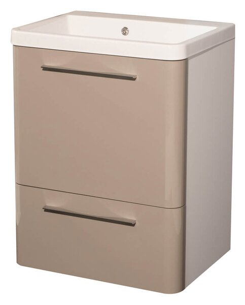 Mobile Lavatoio 65,5x50,5x87 cm 2 Cassetti Montegrappa Novella Dipiù Tortora