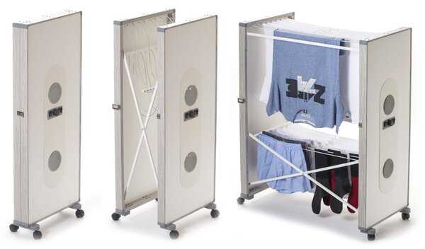 Stendibiancheria Elettrico Asciugabiancheria 40W con Ionizzatore Alfie Bianco